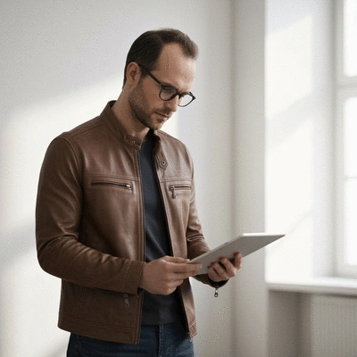 Man thoughtfully considering options