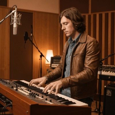 Man tracking hormone levels and workout performance on a fitness app on a smartphone