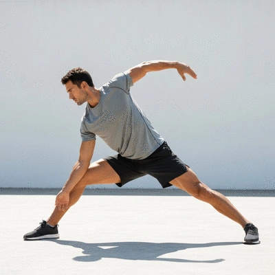 Man exercising to manage weight and improve health